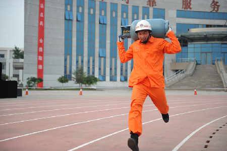 全國公安消防鐵軍比武 浙江代表隊(duì)旗開得勝