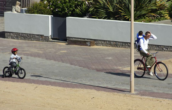 Pitt's biking adventure