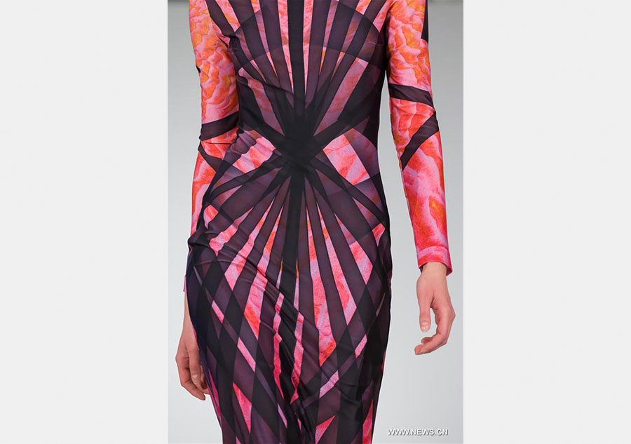 Models present creations at Corset fashion contest