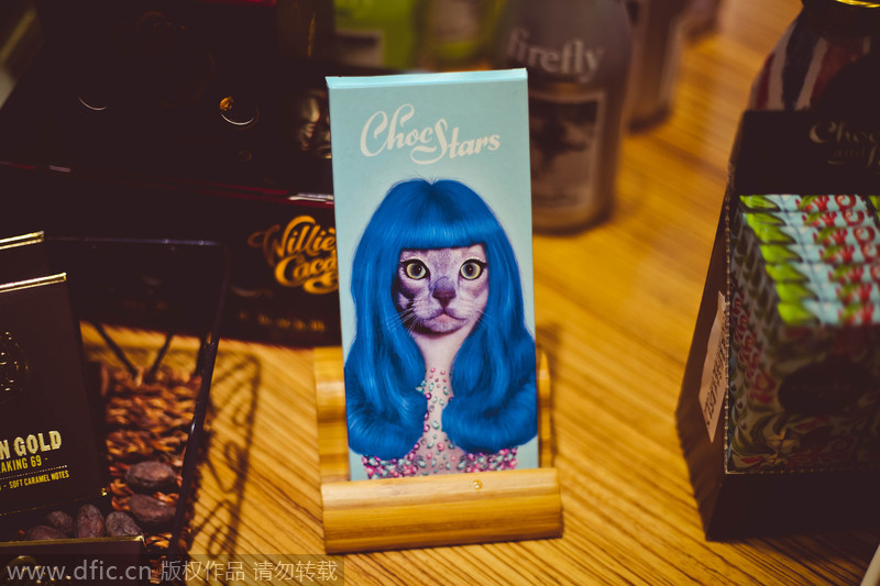 Celebrities on chocolate bars