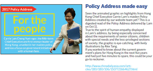 Videos, texts and posts from the China Daily Hong Kong titles we think you shouldn’t miss