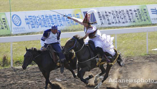 'Girl chasing' turns to culture show at ethnic games 'Girl chasing' turns to culture show at Ethnic Games