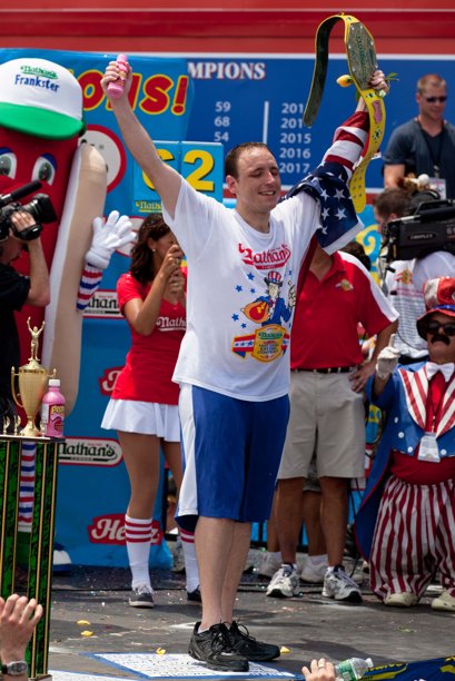 美吃熱狗大賽 “大胃王”五連冠