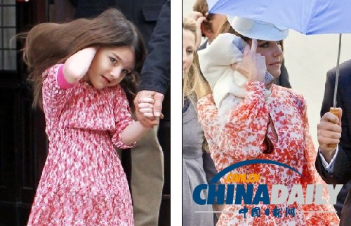 組圖：阿湯哥女兒成凱特王妃時尚向?qū)?著裝風格驚似