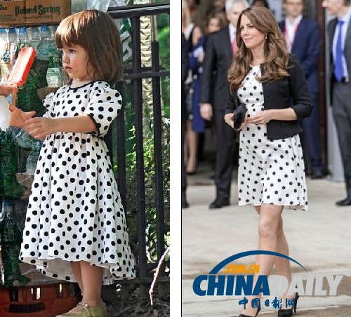 組圖：阿湯哥女兒成凱特王妃時尚向?qū)?著裝風格驚似