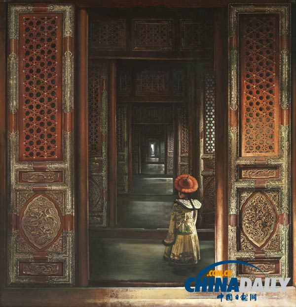 國(guó)家大劇院展紫禁城系列油畫(huà)“芳容”(圖)