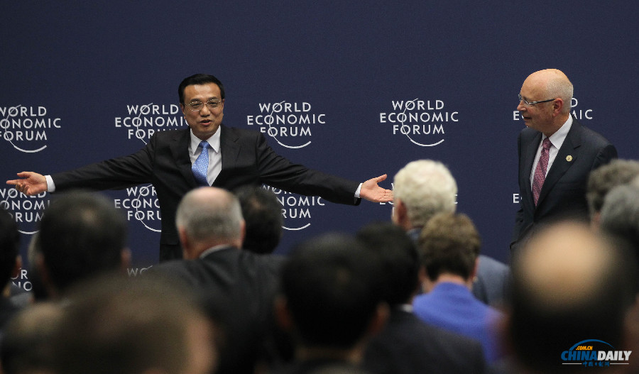 組圖：李克強(qiáng)會(huì)見(jiàn)出席2013夏季達(dá)沃斯論壇企業(yè)家代表