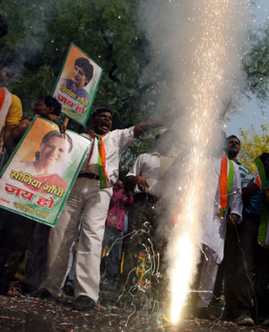 印度大選揭曉國大黨優(yōu)勢明顯 辛格將再度出任總理