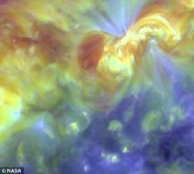 美國航空航天局公布新衛(wèi)星拍攝的驚人太陽照片