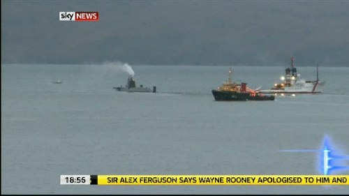 英國最先進核潛艇不敵潮水?dāng)R淺 皇家海軍蒙羞