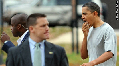 奧巴馬打籃球受傷縫12針 下屬撞破總統(tǒng)嘴唇