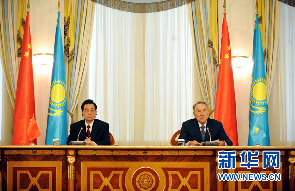 胡錦濤訪問夯實(shí)中哈戰(zhàn)略伙伴關(guān)系