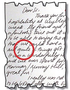 完美王妃也出錯? 凱特被爆信中出現(xiàn)兩處錯誤