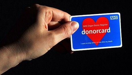 申請駕照需回答是否愿捐贈器官 英政府希望提高捐獻者數(shù)量