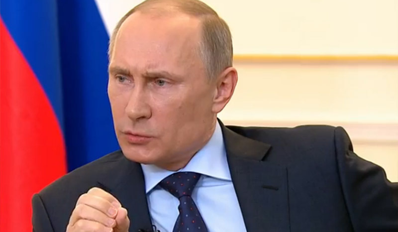 普京開新聞發(fā)布會 稱烏克蘭事件系違憲政變和武裝奪權(quán)