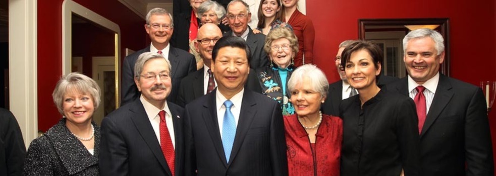 習(xí)近平在美國馬斯卡廷與老朋友茶聚