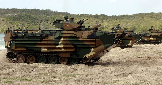 “金色眼鏡蛇”聯(lián)合軍演進(jìn)行登陸演練[組圖]