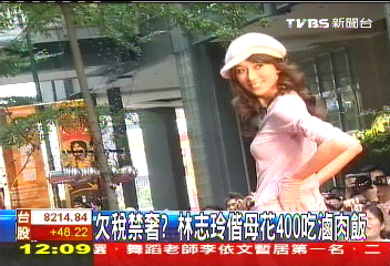 林志玲欠稅被下