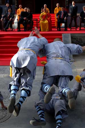 普京參觀中國少林寺