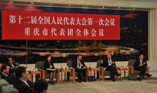 重慶代表團向媒體開放