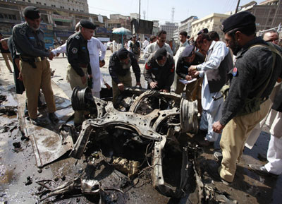 巴基斯坦白沙瓦市遭汽車(chē)炸彈襲擊 140多人死傷