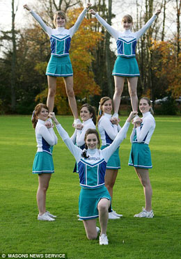 圖：英國劍橋大學(xué)800年來組建首支校級(jí)啦啦隊(duì)