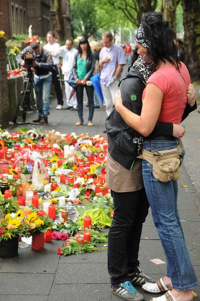德國杜伊斯堡舉行踩踏事件悼念活動