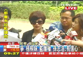 賈靜雯孫志浩爭女案再度開庭 兩人法庭內(nèi)爭執(zhí)不休