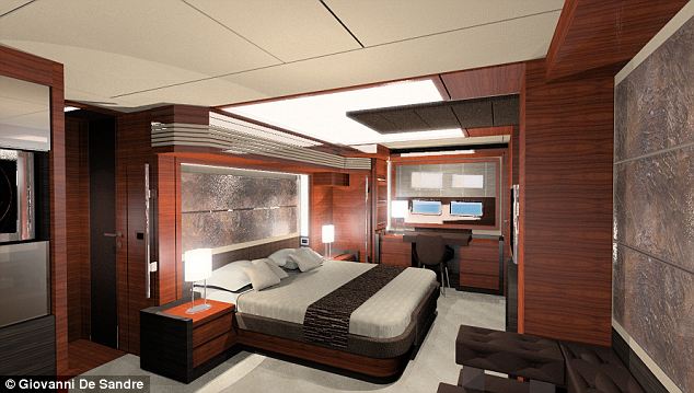 奢華游艇標(biāo)值30億英鎊 足金包裹主臥布滿白金
