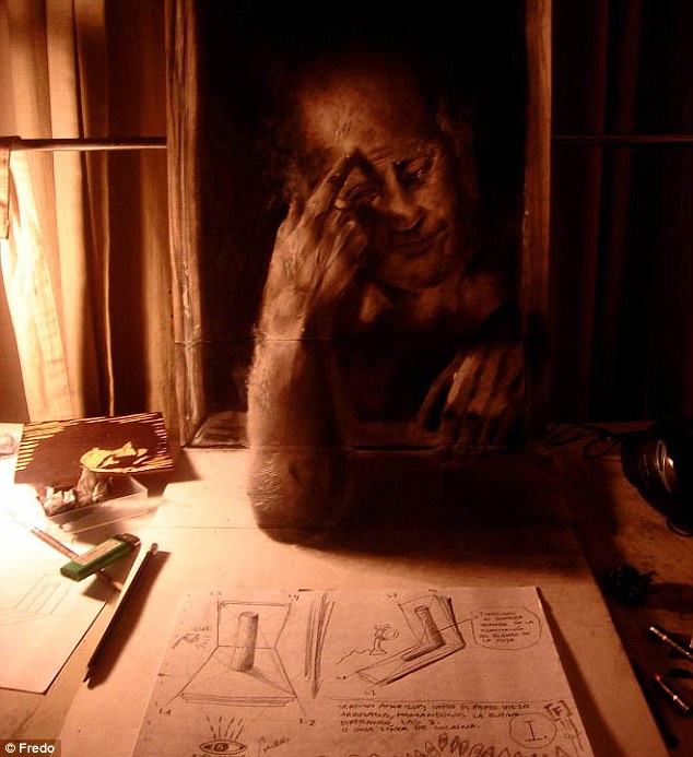 智利20歲藝術(shù)家手繪3D鉛筆畫 栩栩如生網(wǎng)上受熱捧