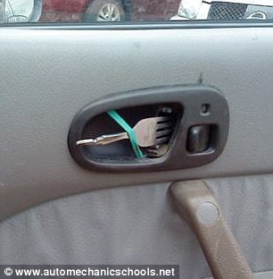 水管當(dāng)保險(xiǎn)杠、插銷鎖車門 令人捧腹的汽車DIY改裝