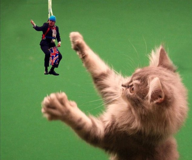 網(wǎng)上熱傳倫敦市長(zhǎng)遭惡搞照片 上天入地?zé)o處不在