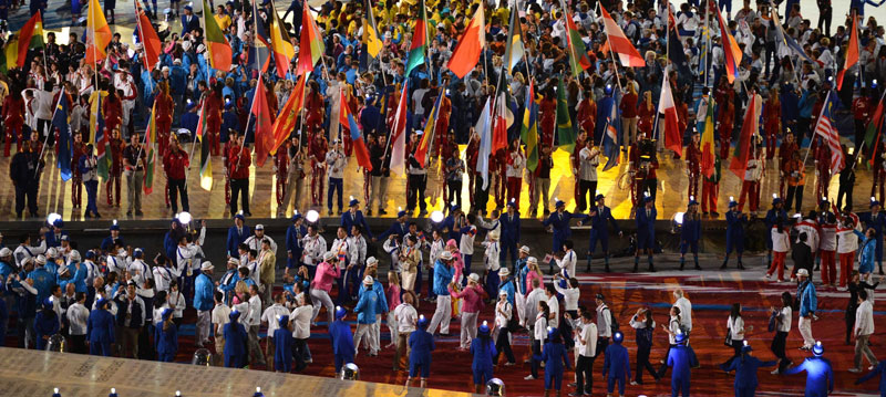 高清：倫敦奧運(yùn)會(huì)閉幕式在“倫敦碗”舉行