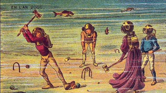 會(huì)飛的消防員、水下門球 19世紀(jì)藝術(shù)家對21世紀(jì)的“超現(xiàn)實(shí)”展望