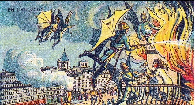 會(huì)飛的消防員、水下門球 19世紀(jì)藝術(shù)家對21世紀(jì)的“超現(xiàn)實(shí)”展望