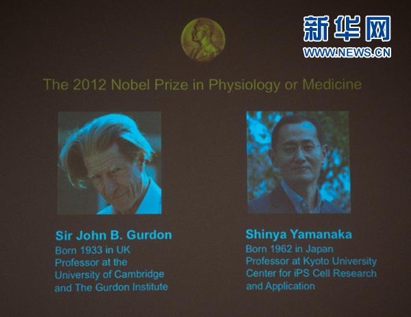 諾貝爾生理學(xué)或醫(yī)學(xué)獎由英日科學(xué)家分享 物理學(xué)獎今日揭曉