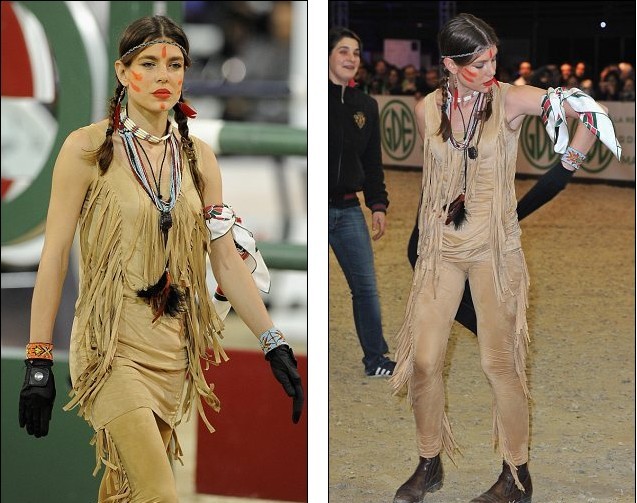 摩納哥公主扮印第安人參加馬術(shù)比賽 被指種族主義者