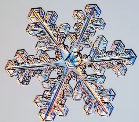 怎一個美字了得！美國科學家?guī)闶フQ看雪花(圖)