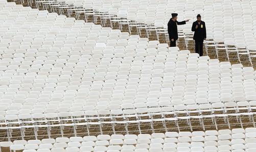 奧巴馬就職典禮彩排場面熱鬧 替身演員略顯尷尬(圖)