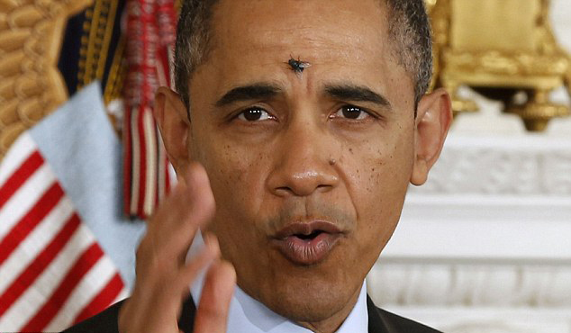 太歲頭上動(dòng)土！奧巴馬白宮活動(dòng)遭蒼蠅“立上頭”