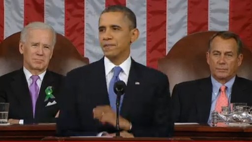 奧巴馬發(fā)表連任后首份國(guó)情咨文 呼吁通過(guò)完整預(yù)算