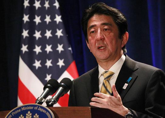 安倍首晤奧巴馬 聲稱將繼續(xù)冷靜處理釣魚島問題