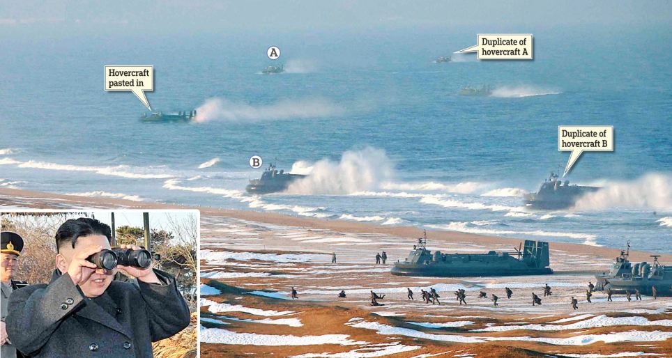 朝鮮軍演照片被疑造假 韓美防長電話磋商緊張局勢