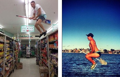 人人都是魔法師！哈利波特迷騎掃把照風(fēng)靡網(wǎng)絡(luò)