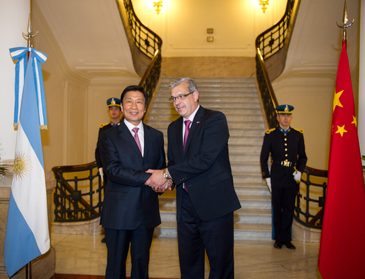 李源潮會見阿根廷眾議長多明格斯