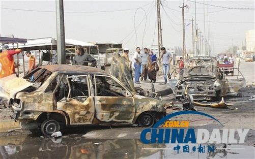 巴格達(dá)連發(fā)10起汽車(chē)炸彈爆炸 至少42人死亡