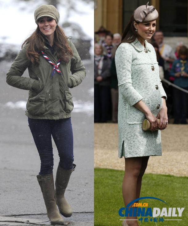 凱特王妃臨盆在即 準(zhǔn)媽媽孕期穿衣經(jīng)大盤點(diǎn)（組圖）