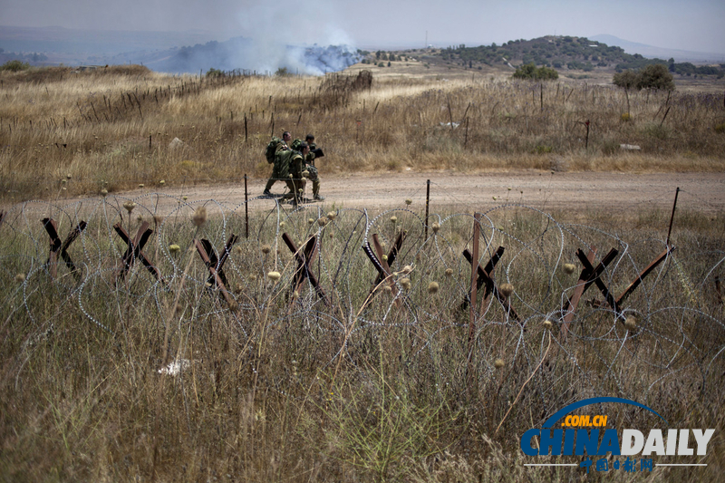 三枚敘利亞迫擊炮落入以占戈蘭高地（高清組圖）