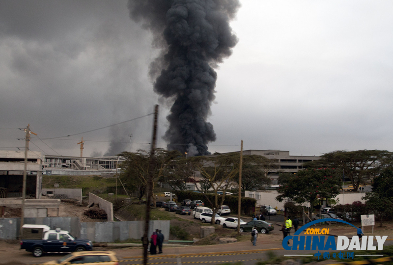 肯尼亞首都機(jī)場(chǎng)因大火關(guān)閉 傷亡情況不明(組圖)