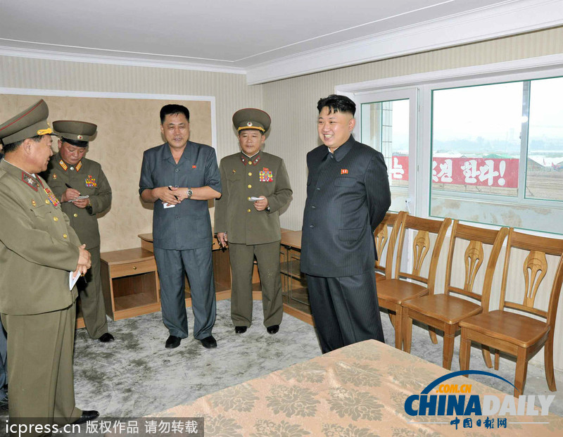 金正恩視察科學(xué)家住宅等朝鮮基礎(chǔ)建設(shè)(高清組圖)